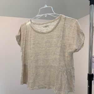Madewell Peplum Tee